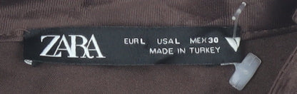Womens UK Size L Zara Brown  Blouse