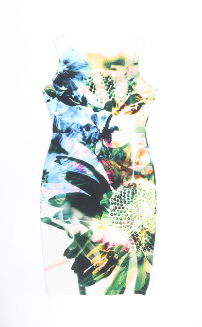 Next Women's Multicoloured Sheath Dress, Size 12