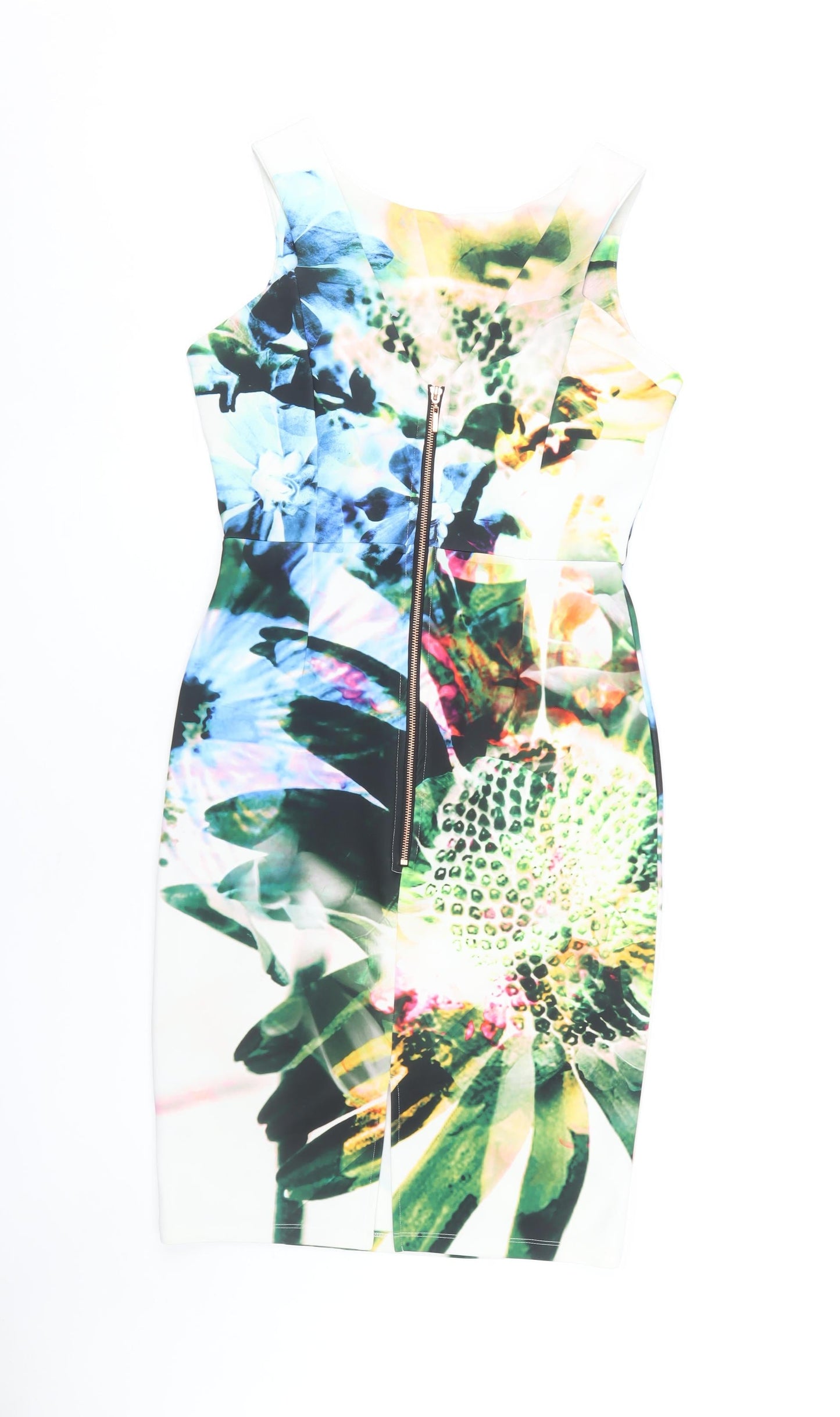 Next Women's Multicoloured Sheath Dress, Size 12