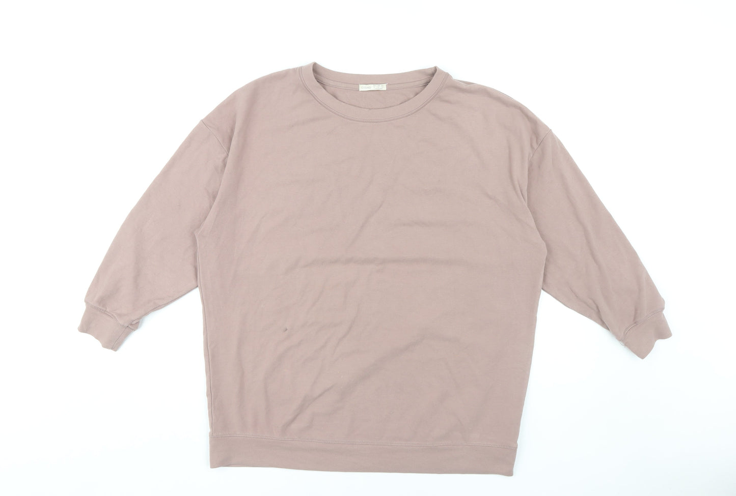 Oysho Women's Brown Pullover Sweatshirt, Regular Size S