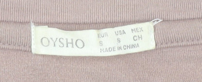 Oysho Women's Brown Pullover Sweatshirt, Regular Size S