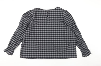 Womens UK Size 24 Marks and Spencer Black Basic Blouse