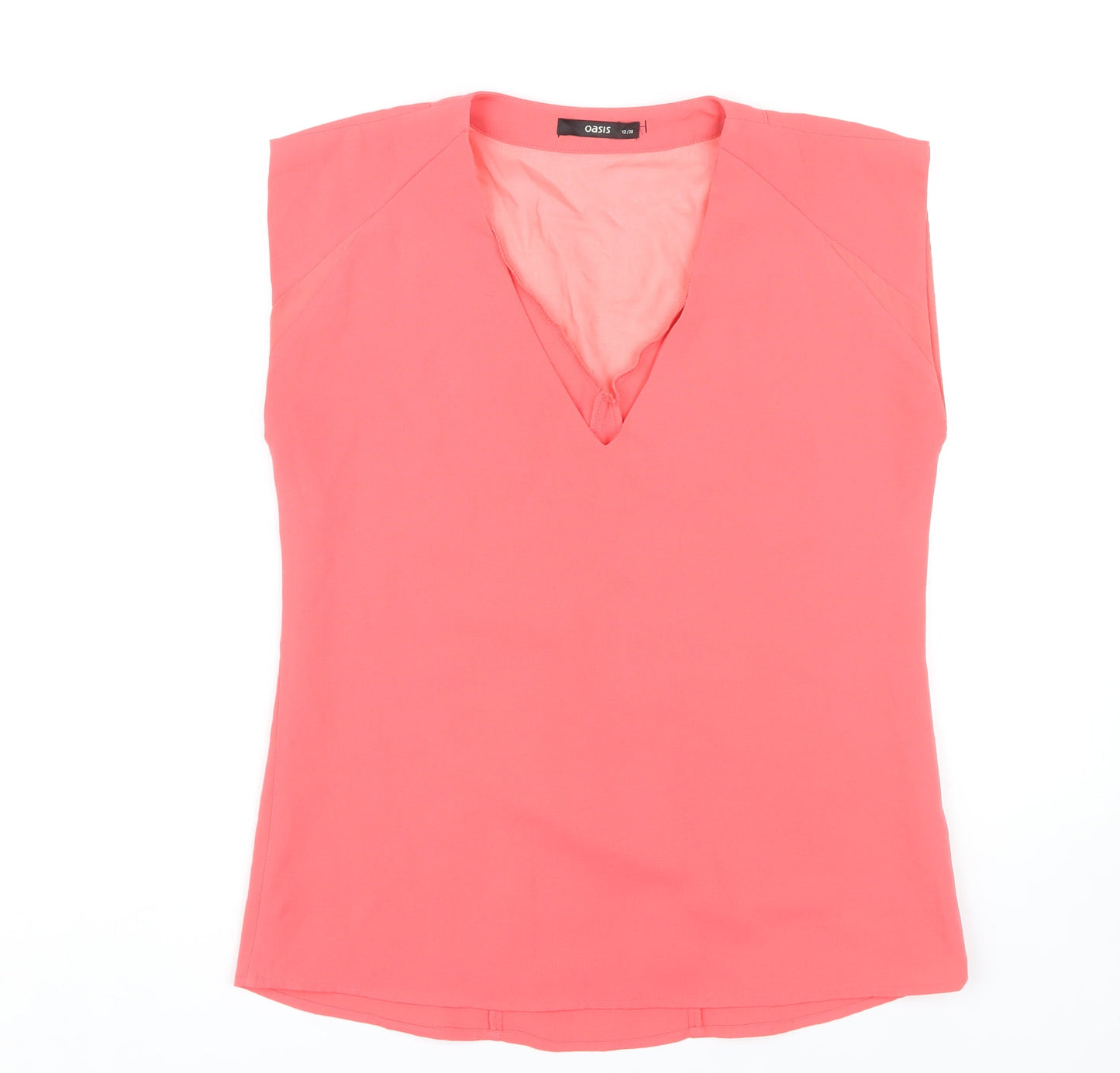 Womens UK Size 12 Oasis Pink Basic Blouse