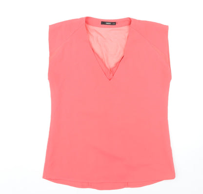 Womens UK Size 12 Oasis Pink Basic Blouse