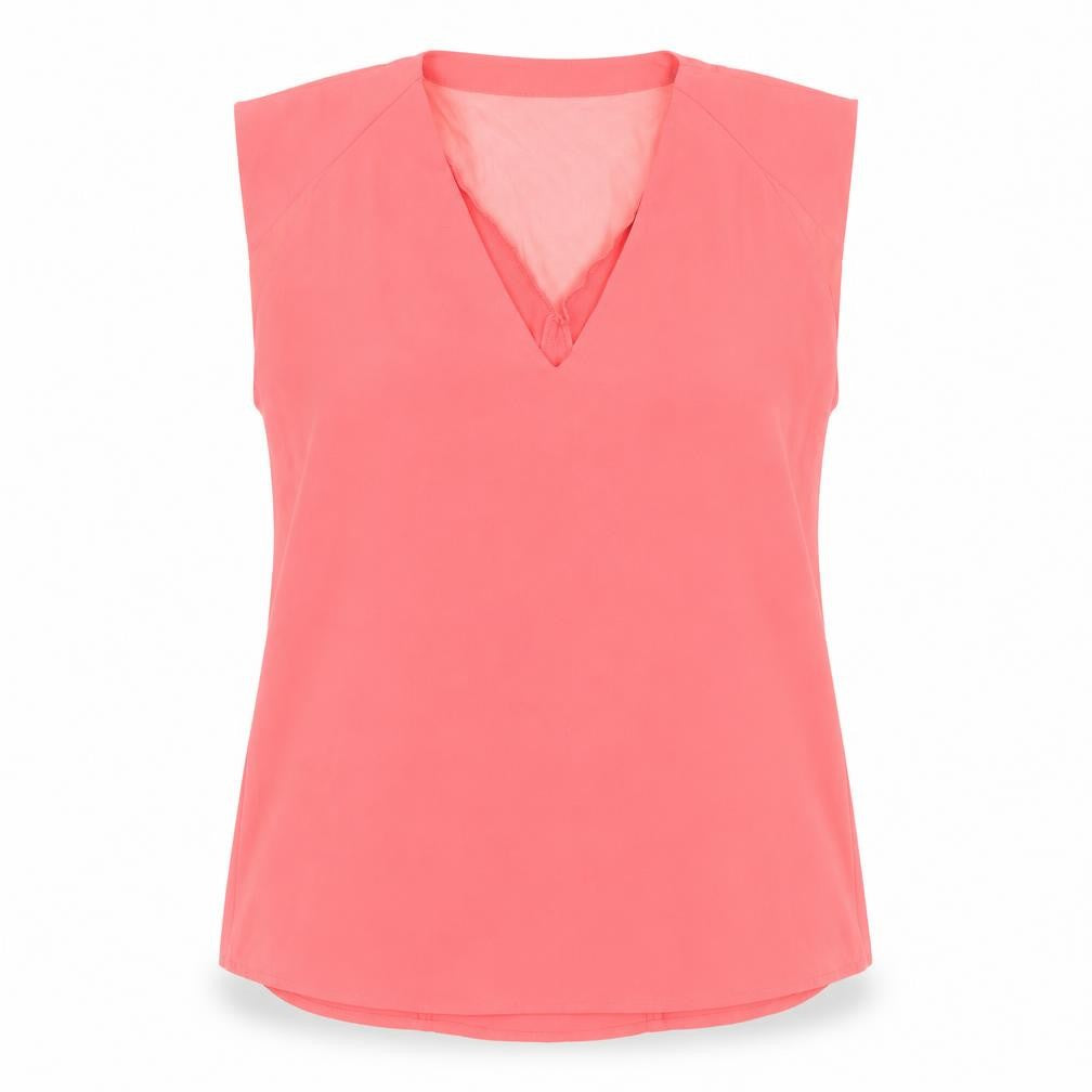 Womens UK Size 12 Oasis Pink Basic Blouse