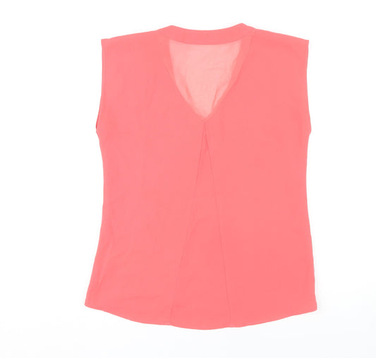 Womens UK Size 12 Oasis Pink Basic Blouse