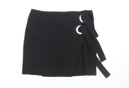 Zara Women's Black Wrap Skirt, Size M, Casual Style