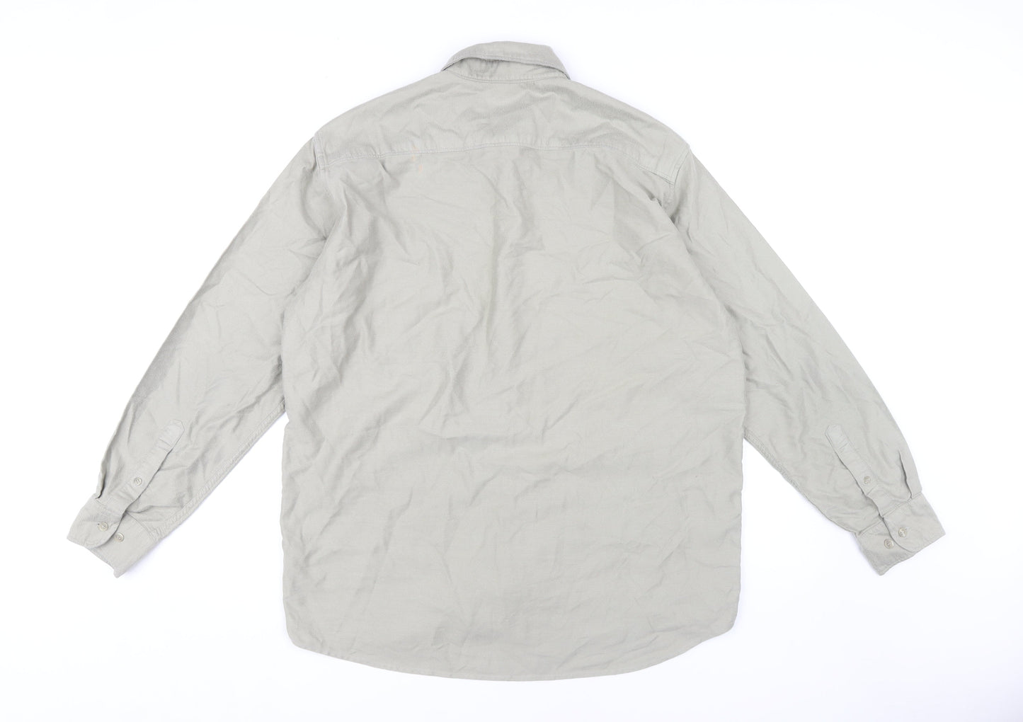 Marks and Spencer Men's Beige Long Sleeve Shirt M