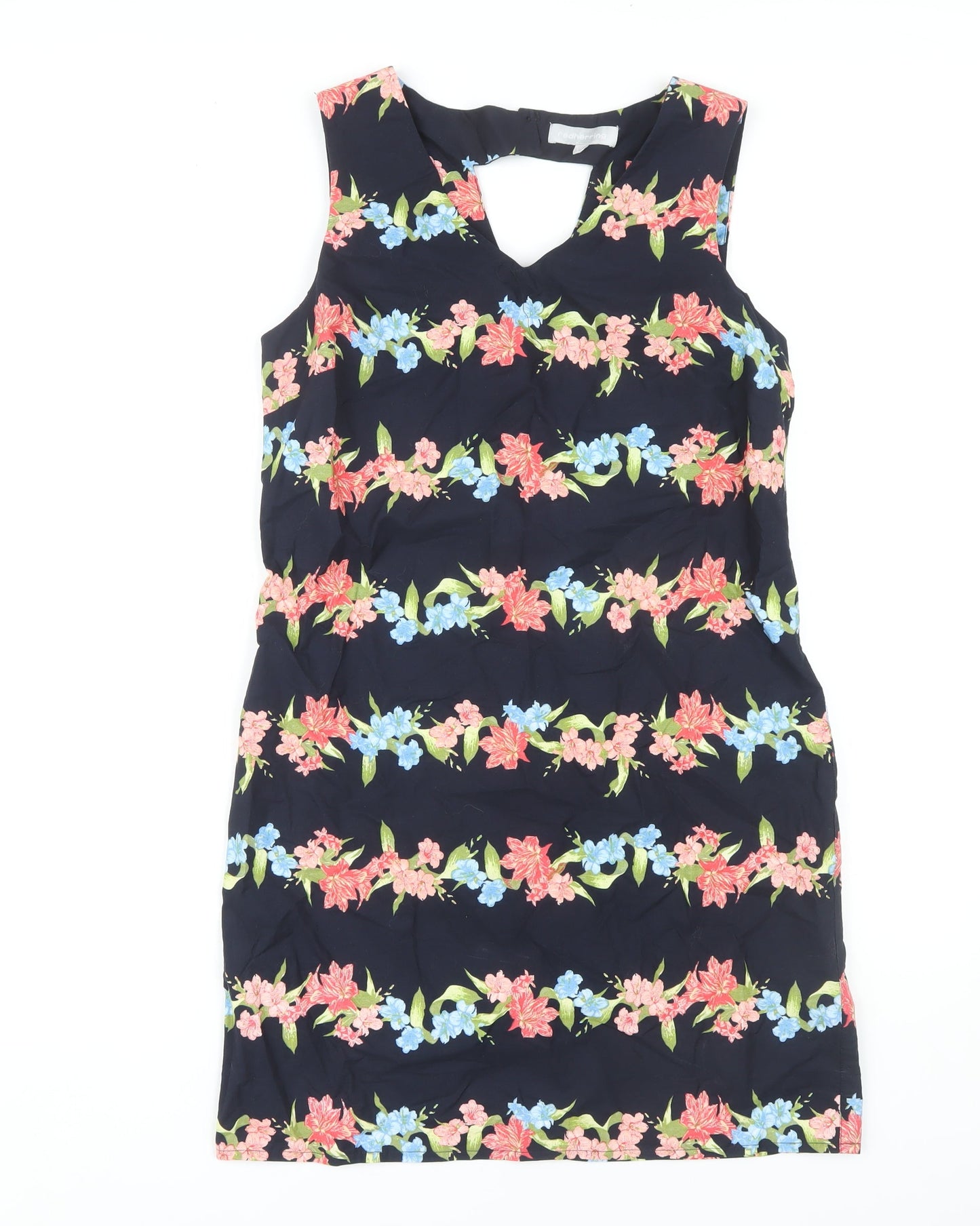 Red Herring Women's Floral Cotton Sleeveless Dress M