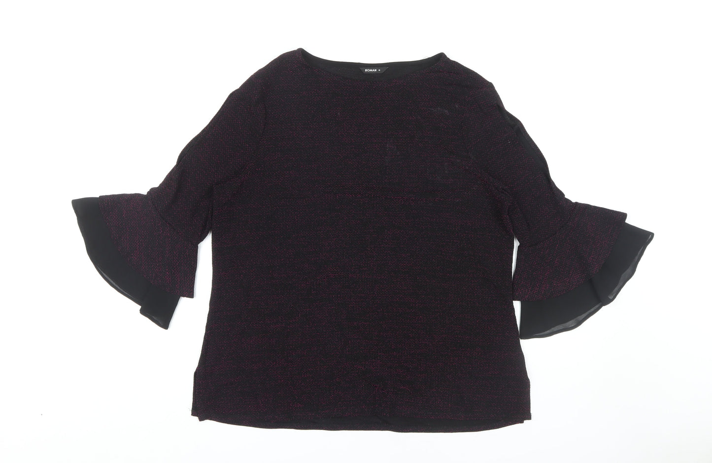 Womens UK Size 16 Roman Multicoloured Basic Blouse
