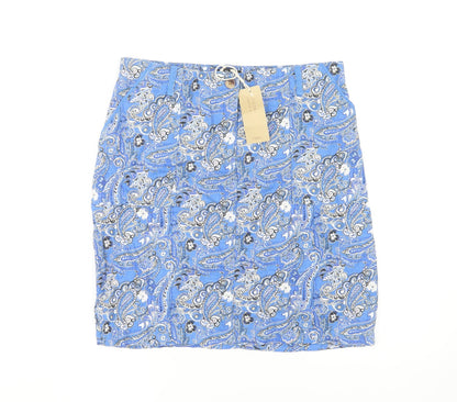 Next Women's Blue Paisley Skirt Size 14