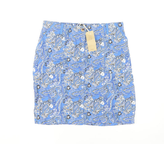 Next Women's Blue Paisley Skirt Size 14