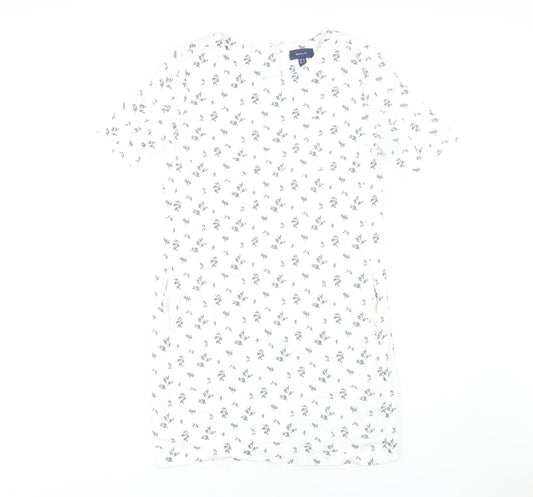 Additional front view of GANT Women's White Floral Short Sleeve Dress