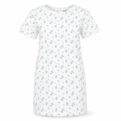 Front view of GANT Women's White Floral Short Sleeve Dress