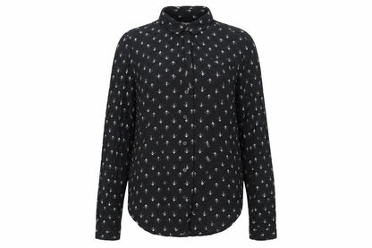 Womens UK Size L Urban Outfitters Black  Button-Up