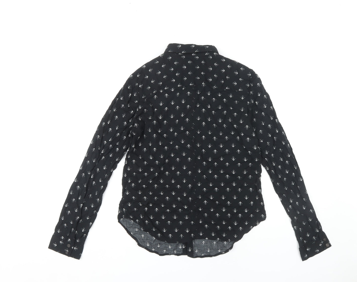 Womens UK Size L Urban Outfitters Black  Button-Up