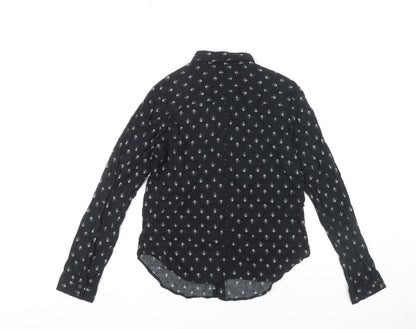 Womens UK Size L Urban Outfitters Black  Button-Up