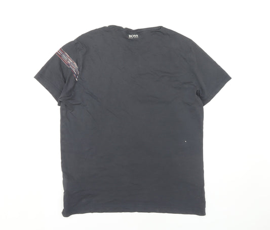 Mens UK Size M Boss Black  T-Shirt