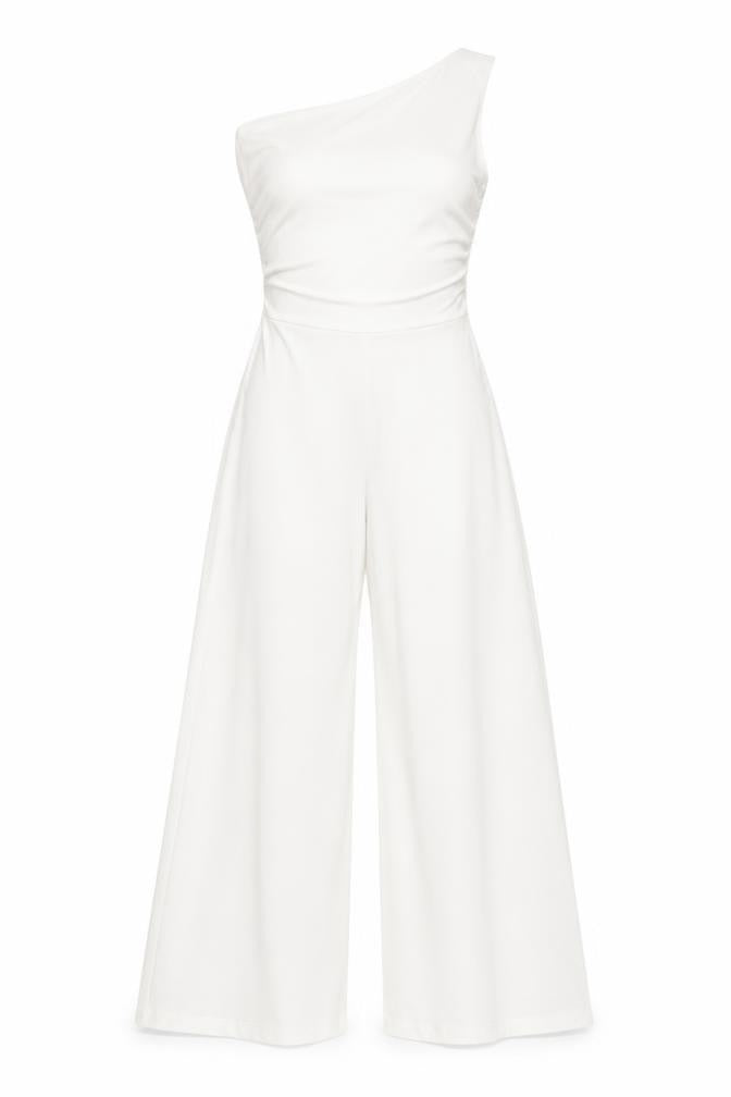 Womens UK Size XS Zara One-Piece White Jumpsuit
