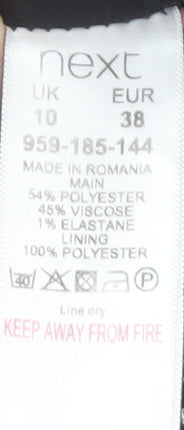 Next Women's Grey Sheath Dress Size 10 Business Chic