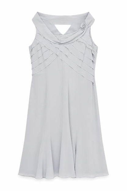 Jacques Vert Women's Grey Sheath Dress UK 16 Formal