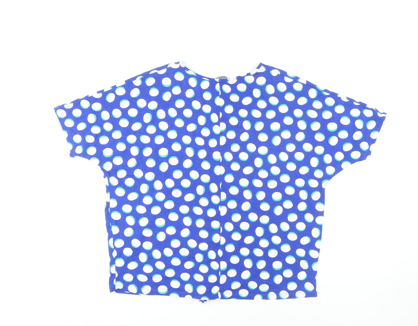 Womens UK Size 12 Roman Blue Basic Blouse