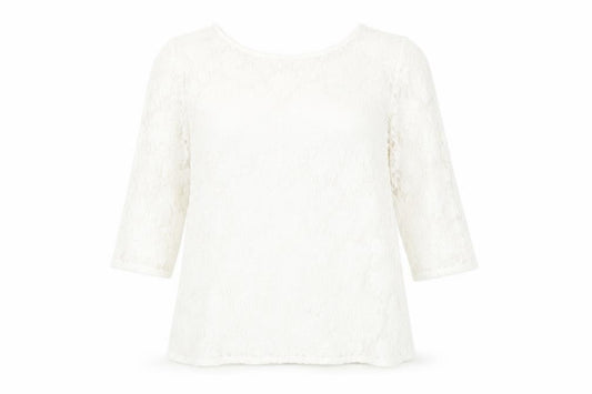 Front view of Principles by Ben de Lisi Women's White Blouse, size 20