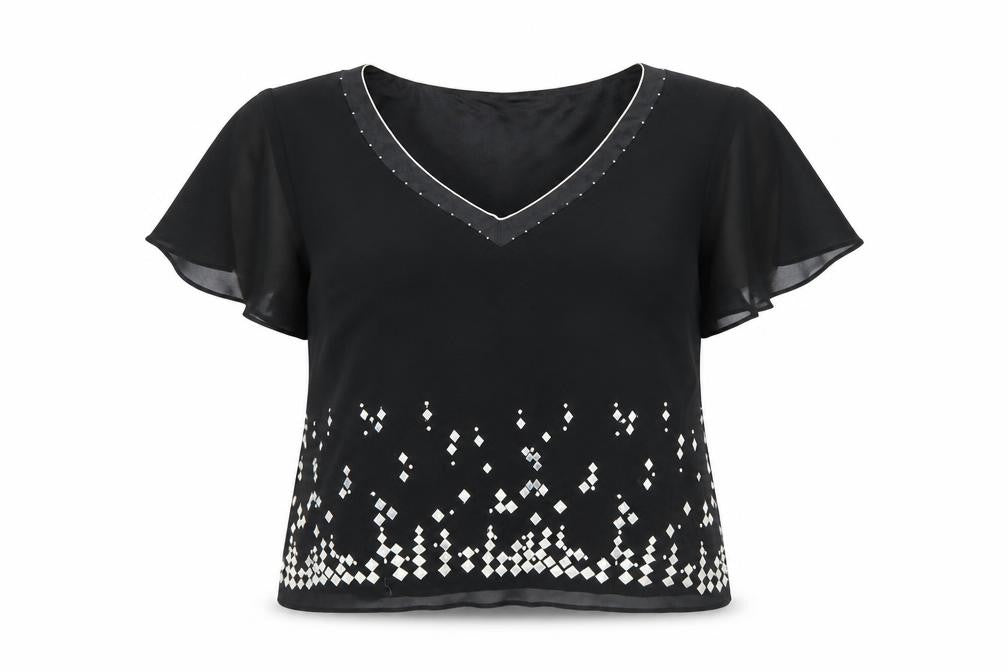 Womens UK Size 12 Jacques Vert Black  Blouse