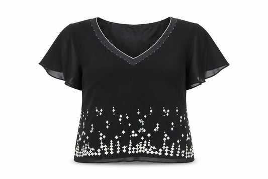 Womens UK Size 12 Jacques Vert Black  Blouse
