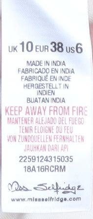 Miss Selfridge Women's Beige Maxi Dress Size 10