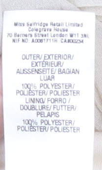 Miss Selfridge Women's Beige Maxi Dress Size 10