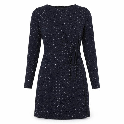 Banana Republic Women's Black Polka Dot Wrap Dress S