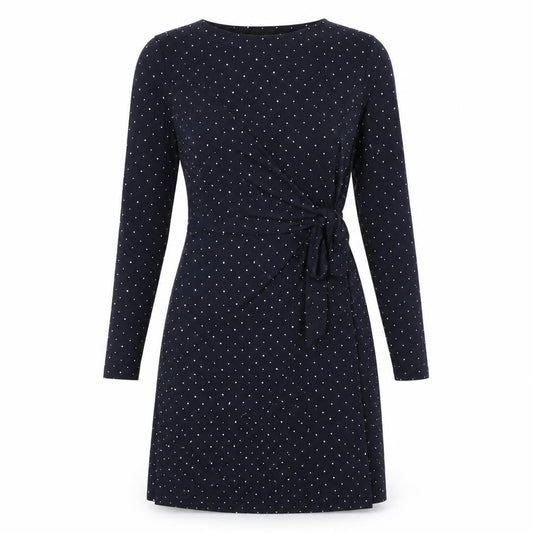 Banana Republic Women's Black Polka Dot Wrap Dress S