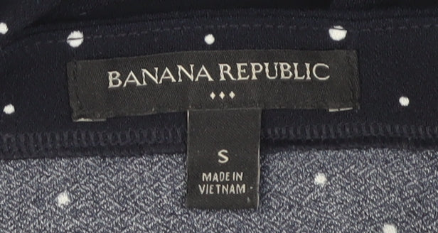 Banana Republic Women's Black Polka Dot Wrap Dress S