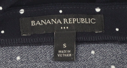 Banana Republic Women's Black Polka Dot Wrap Dress S