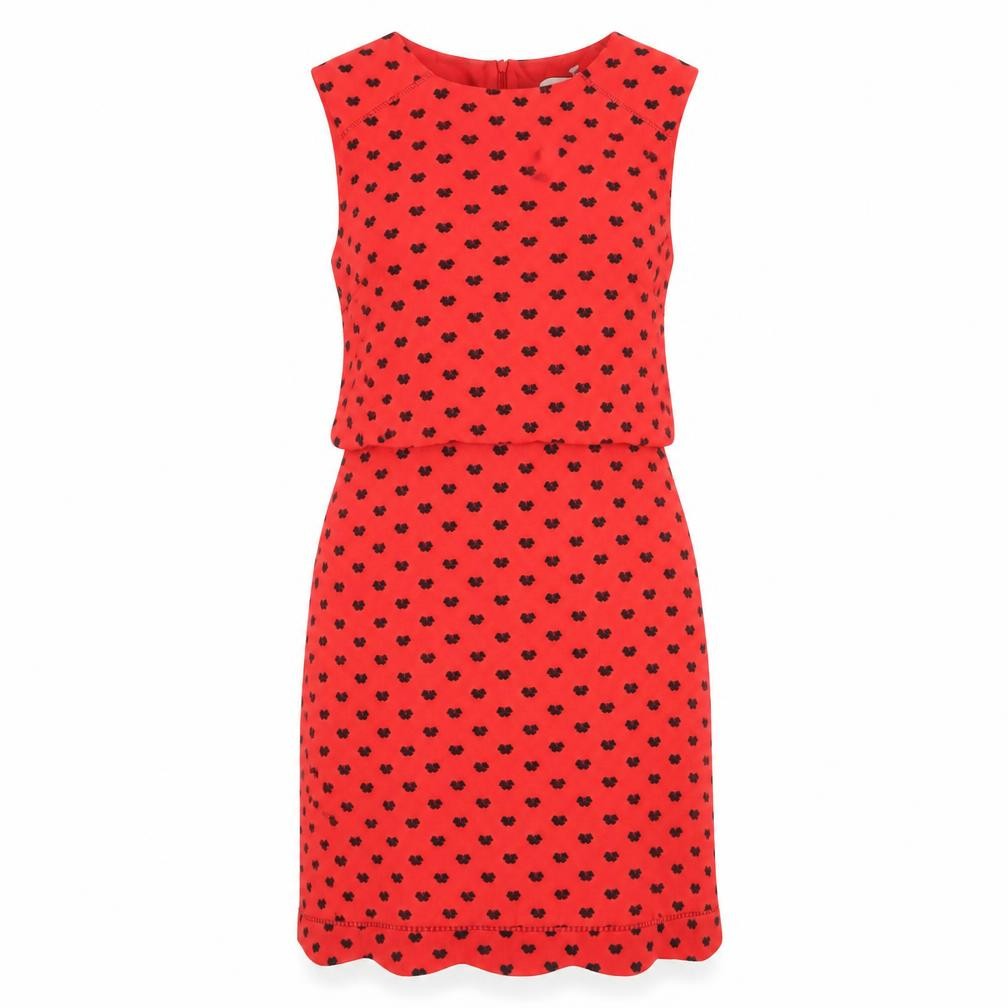 Oasis Women Red Shift Dress Size 10 Sleeveless