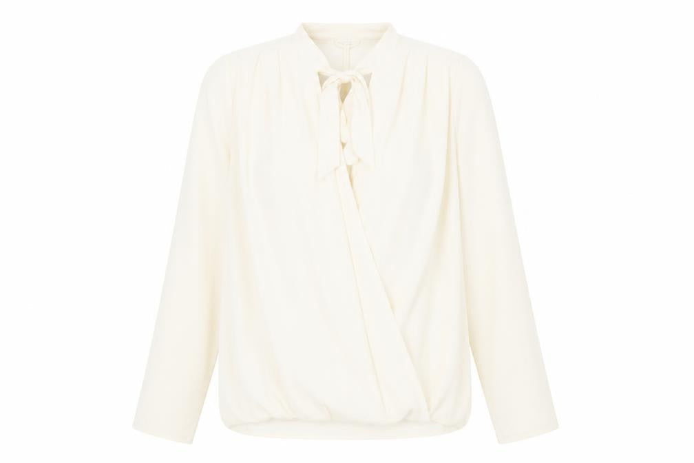 Womens UK Size 12 MNG Ivory Basic Blouse