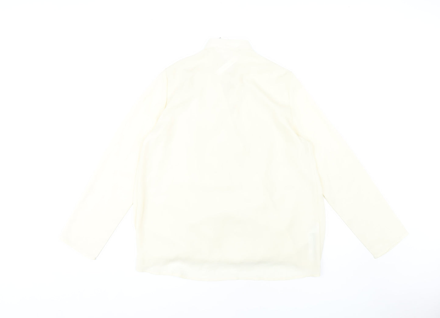 Womens UK Size 12 MNG Ivory Basic Blouse