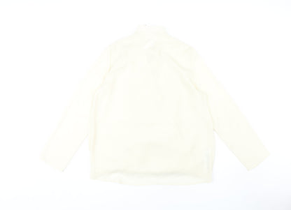 Womens UK Size 12 MNG Ivory Basic Blouse
