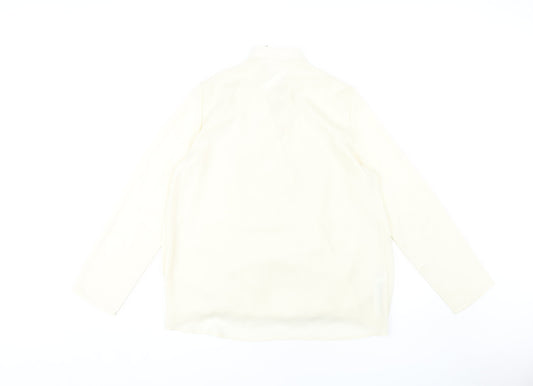 Womens UK Size 12 MNG Ivory Basic Blouse
