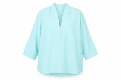 Womens UK Size XL Wallis Blue Tunic Blouse