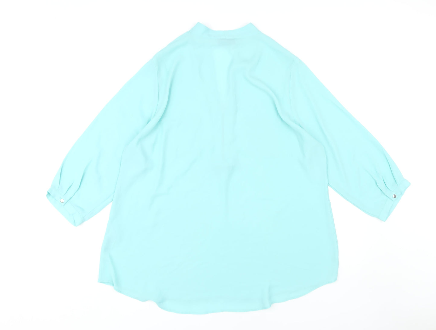 Womens UK Size XL Wallis Blue Tunic Blouse