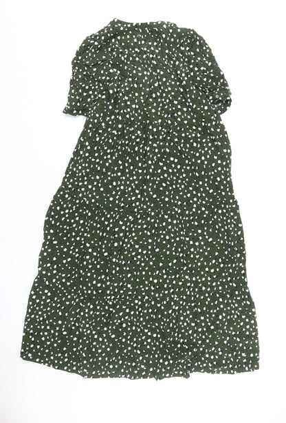 Whistles Green Polka Dot Women’s Dress, UK 10