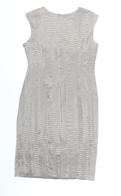 Planet Women Grey Sheath Dress Size 12
