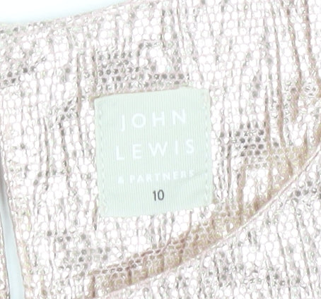 John Lewis Gold Girls T-Shirt, 10 Years, Short Sleeve