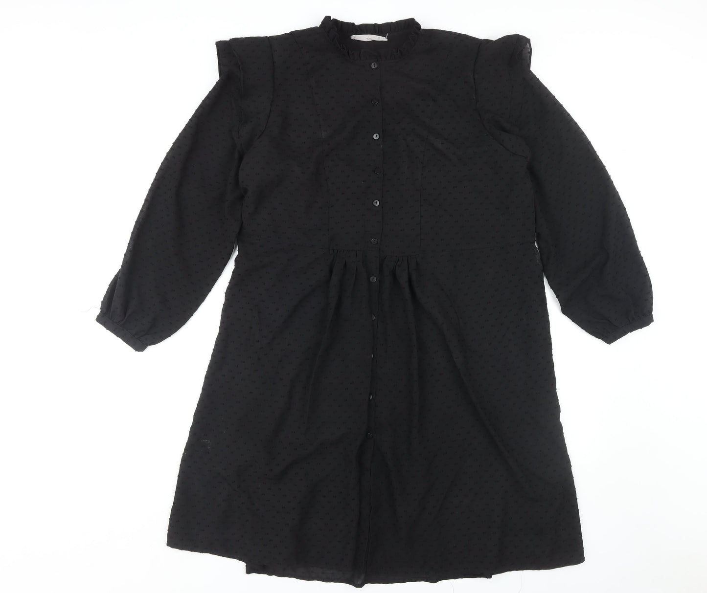 MNG Women's Black Knee Length Dress Size 14