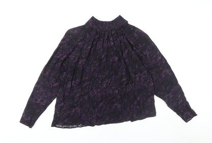 Womens UK Size 14 John Lewis & Partners Purple  Blouse