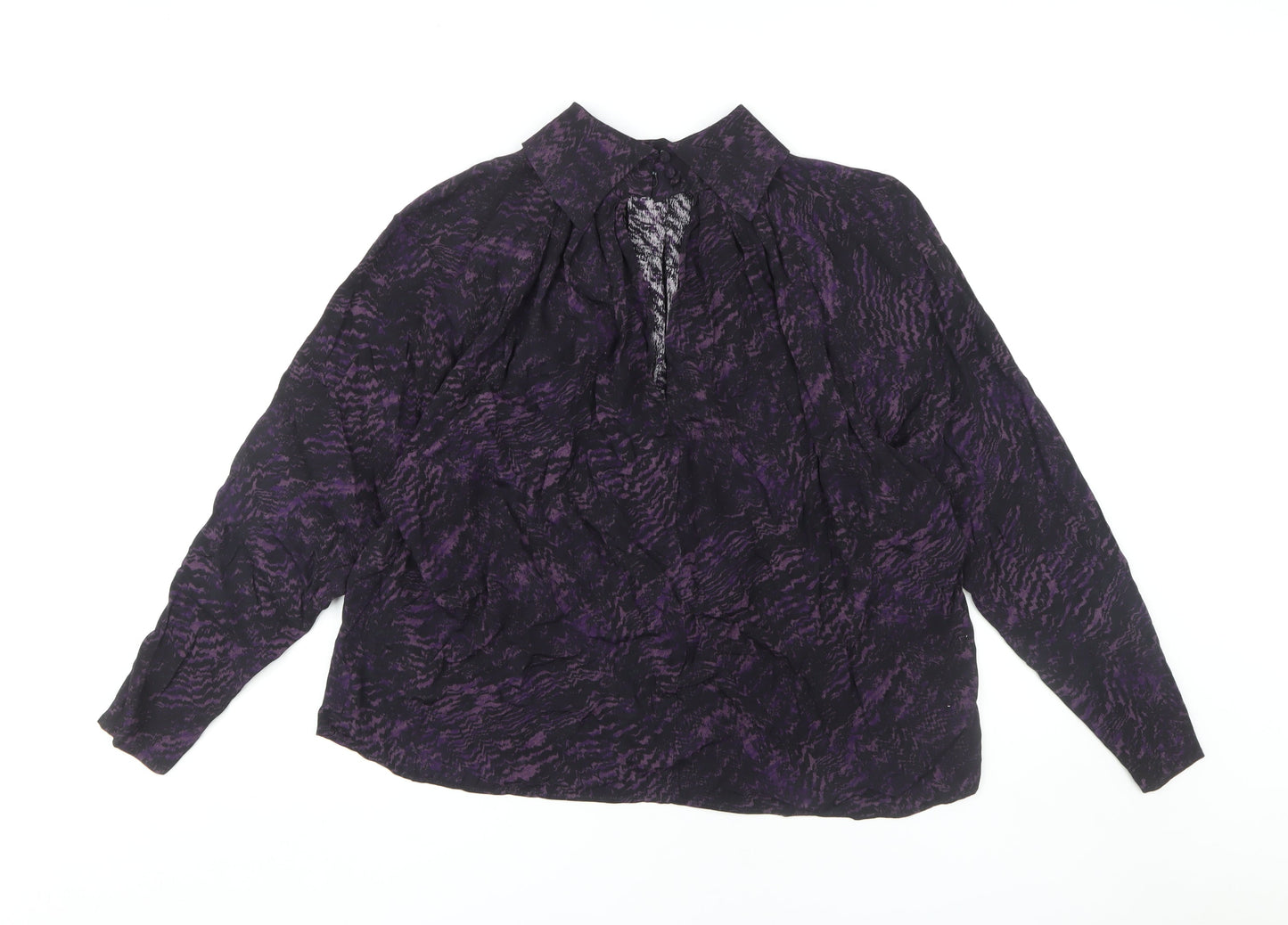 Womens UK Size 14 John Lewis & Partners Purple  Blouse
