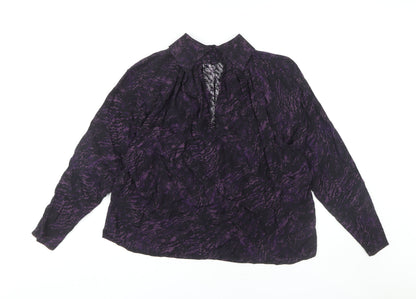 Womens UK Size 14 John Lewis & Partners Purple  Blouse