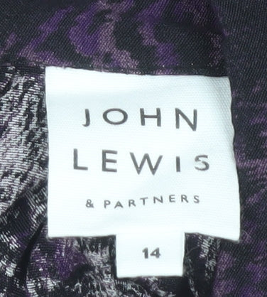 Womens UK Size 14 John Lewis & Partners Purple  Blouse